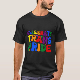 Proud Trans Lgbt Rainbow Queer Color Rainbow Aware T-Shirt