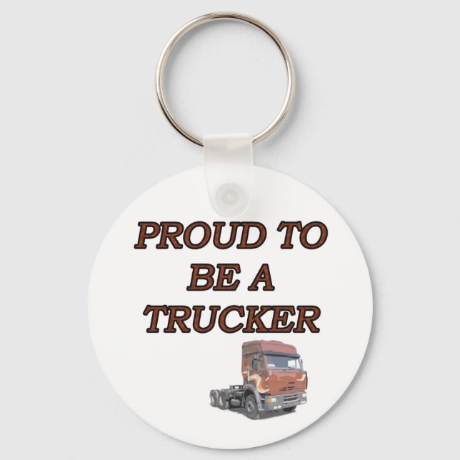 PROUD TRUCKER KEYCHAIN (Front)