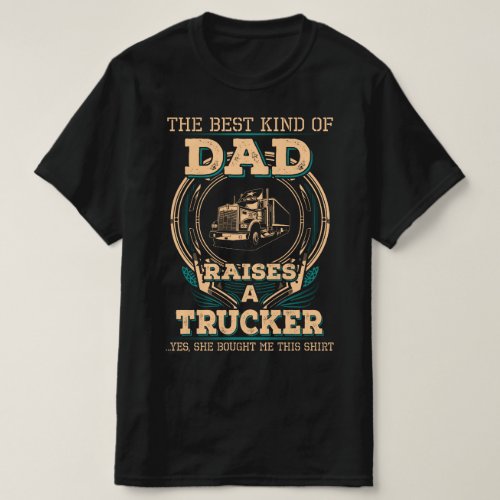 Proud Truckers Dad T_Shirt