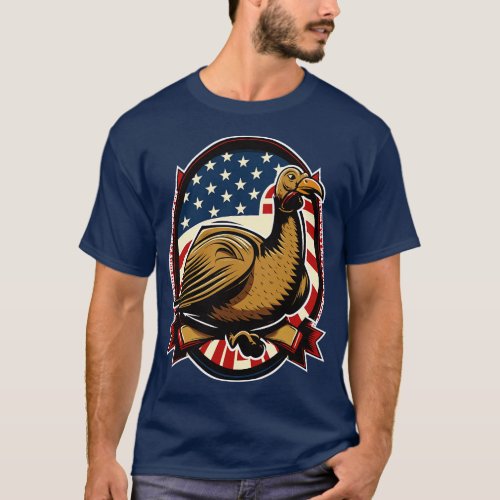 Proud Turkey Gift for Thanksgiving T_Shirt
