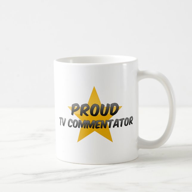 Proud Tv Commentator Coffee Mug (Right)