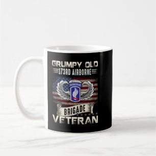 Proud U.S Army 173rd Airborne Brigade Grumpy Old V Coffee Mug