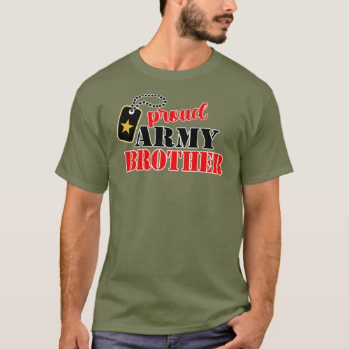 Proud US Army Brother T_Shirt