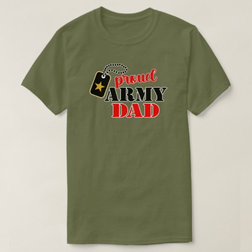 Proud US Army Dad T_Shirt