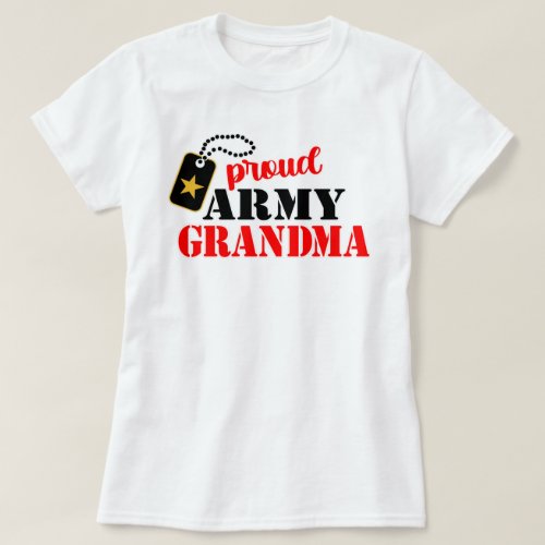 Proud US Army Grandma T_Shirt