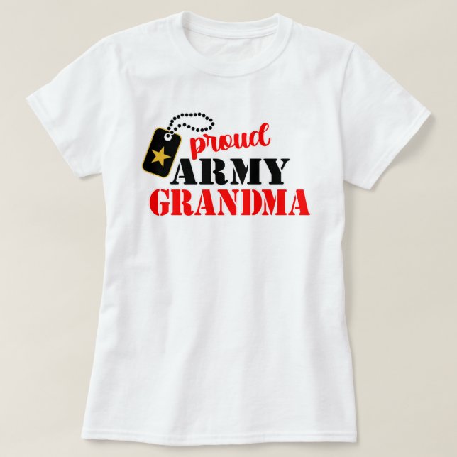 Proud U.S. Army Grandma T-Shirt (Design Front)