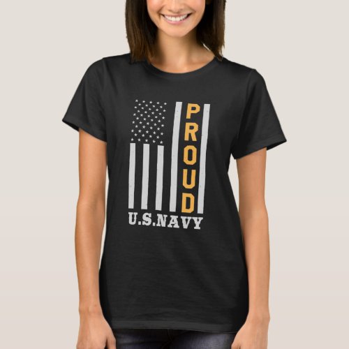 Proud us navy US Navy Veterans T_Shirt
