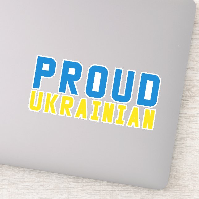 Proud Ukrainian Sticker (Detail)