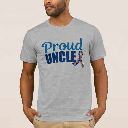 Proud Uncle Autism Awareness T_Shirt
