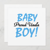 Proud Uncle Baby Boy Gifts (Front/Back)