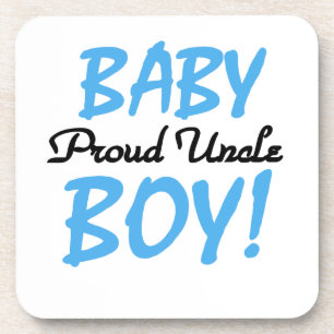 Proud Uncle Baby Boy Gifts Drink Coaster