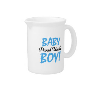 Proud Uncle Baby Boy Gifts Drink Pitcher
