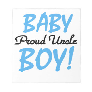 Proud Uncle Baby Boy Gifts Notepad