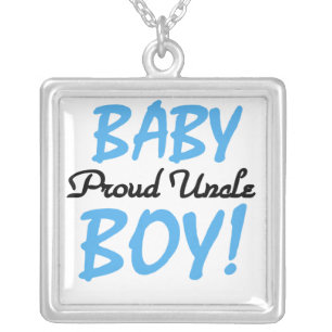 Proud Uncle Baby Boy Gifts Silver Plated Necklace