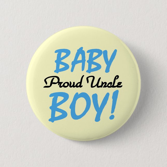 Proud Uncle Baby Boy T-shirts and Gifts Button (Front)