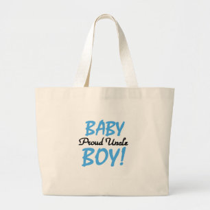 Proud Uncle Baby Boy T-shirts and Gifts Large Tote Bag