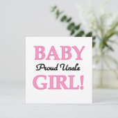 Proud Uncle Baby Girl Gifts (Standing Front)