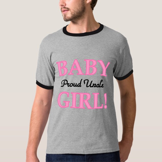 Proud Uncle Baby Girl Tshirts and Gifts (Front)
