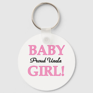 Proud Uncle Baby Girl Tshirts and Gifts Keychain