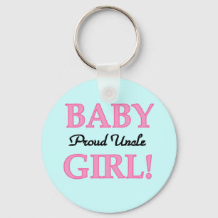 Proud Uncle Baby Girl Tshirts and Gifts Keychain