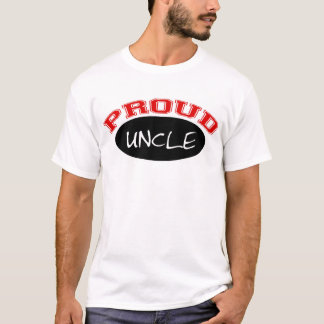 Proud Uncle (Black and Red) T-Shirt