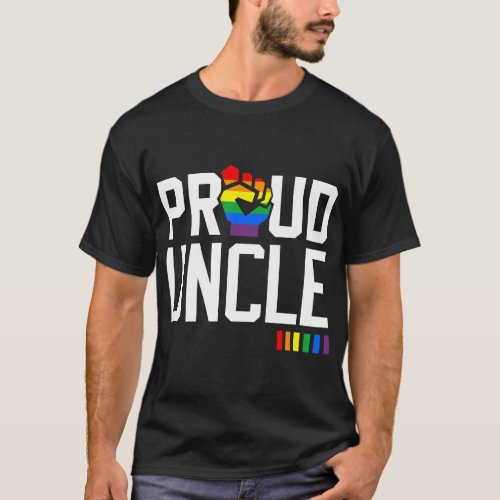 Proud Uncle Gay Pride Month LGBTQ T_Shirt