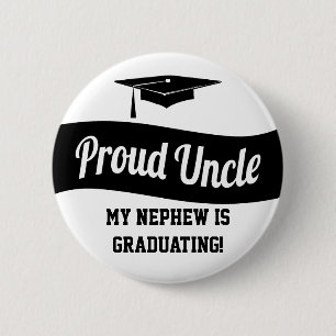 Proud Uncle - Graduation Button