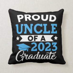 Proud Uncle Of A Class Of 2023 Graduate Matching Throw Pillow