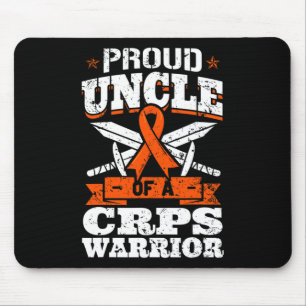 Proud Uncle Of A CRPS Warrior RSD Awareness Ribbon Mouse Pad