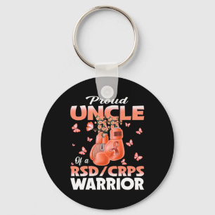 Proud Uncle Of A Rsd Crps Warrior Awareness Boxing Keychain