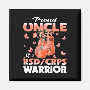 Proud Uncle Of A Rsd Crps Warrior Awareness Boxing Magnet