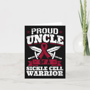 Proud Uncle Of A Sickle Cell Warrior Scd Awareness Card