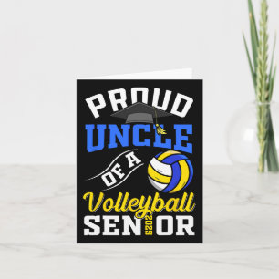 Proud Uncle Of A Volleyll Senior Cl Of 2025 Gradua Card