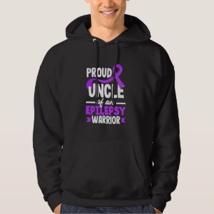 Proud Uncle Of An Epilepsy Warrior Epilepsy Awaren Hoodie