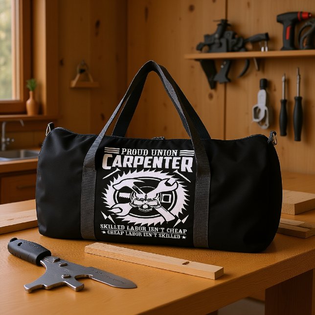 Proud Union Carpenter Skilled Labor Duffle Bag (Creator Uploaded)