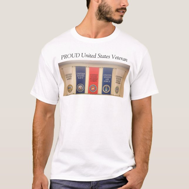 Proud United States Veteran - Men's T-Shirt (Front)