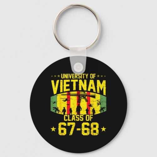 Proud University Of Vietnam War Veteran Cl Of Keychain