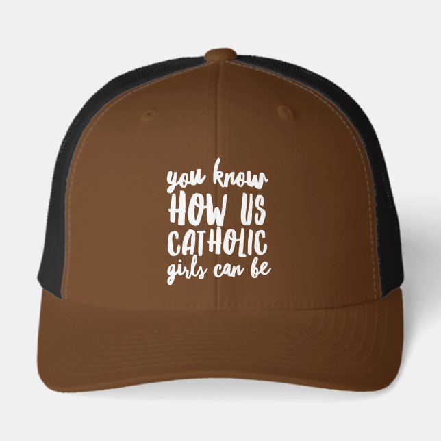 "Proud US Catholic Girls V-Neck Tee Design" (Front)