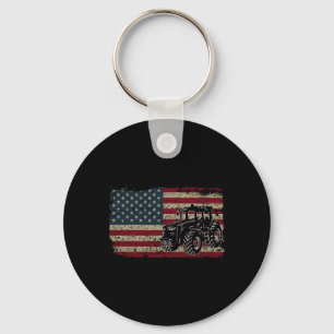 Proud Usa Farmer Shirt Men Women Farm Tractors Usa Keychain