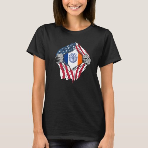 Proud Usa Home Country Patriotic Home State Flag N T_Shirt