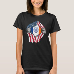 Proud Usa Home Country Patriotic Home State Flag N T-Shirt
