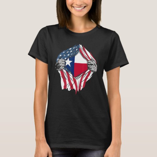 Proud Usa Home Country Patriotic Home State Flag T T_Shirt