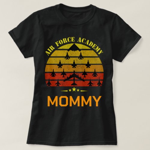 Proud Usafa Mom Mama Mommy Air Force Momma Minny T_Shirt