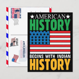 Proud Veteran 250 Years America 1776 2026 Holiday Postcard