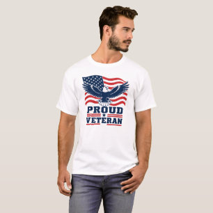 Proud Veteran American Flag Eagle Veterans Day T-S T-Shirt