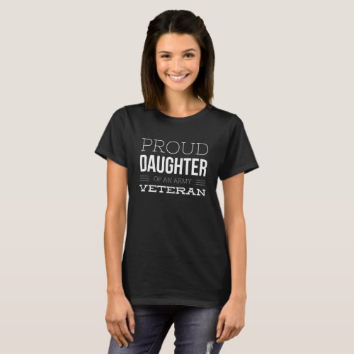 Proud Veteran daughter T_Shirt