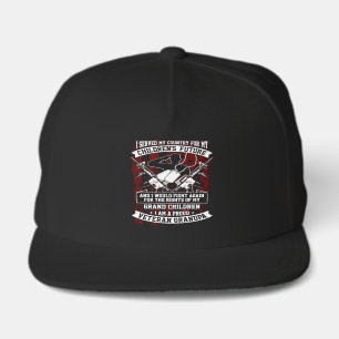 Proud Veteran Grandpa Patriotic Snap Back Hat