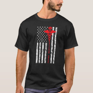 Proud Veteran Nurse US Flag Veteran Nursing 1 T-Shirt