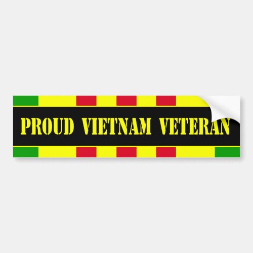 Proud Vietnam Veteran Bumper Sticker