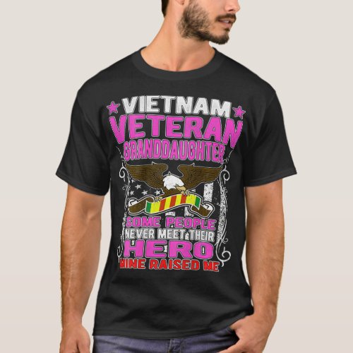 Proud Vietnam Veteran Granddaughter  Military T_Shirt